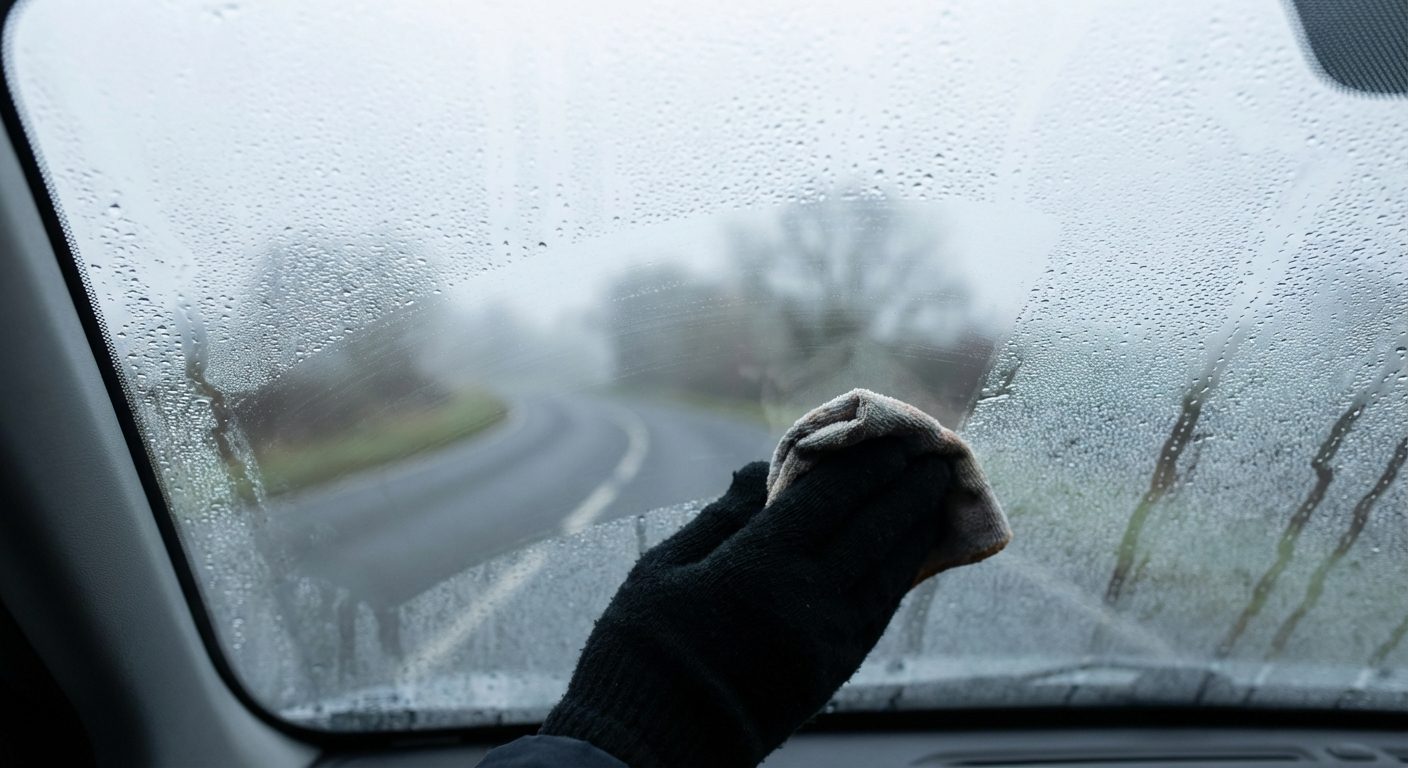 Non lasciare che la condensa rovini i tuoi viaggi invernali: il metodo straordinario per un parabrezza sempre limpido